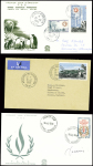 8 lettres avec bons affranchissements des TAAF dont PA2, PA3, PA14, PA7. Est jointe une lettre AFF Norvège obl. Maud Land (10.2.51). TB