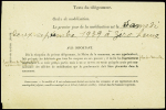 Télégramme officiel du Ministère de la guerre aux maires avec texte partiellement imprimé : "Ordre de mobilisation"