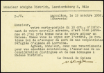N°363 obl Angoulême Charente (19.10.39) sur entier carte postale 70c bleu Arc de Triomphe avec cachet rect violet