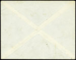 N°456 obl CAD "Exposition art armée Paris" (5.6.40) sur lettre avec cachet illustré d'un drapeau français