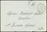 Lettre en franchise avec ancien CAD de 1918 réutilisé en 1939 "Trésor et postes * * " (17.10.1939). TB