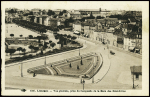 Carte postale en franchise de Limoges (1940) avec cachet violet "Train sanitaire ouest 26 - le vaguemestre". TB