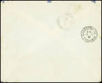 Lettre de Dôle adressée à la mairie de Sarreguemines repliée à Chasseneuil (Charente) avec étiquette ronéotypée