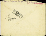 Lettre en franchise adressée à un soldat du SP 14710 (expédition de Norvège) (3 juillet 1940) avec griffe violette