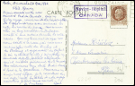 N°517 obl Toulon (25.5.42) sur carte postale avec griffe encadrée violette "Navire hopital Canada" (l'un des 2 navires hôpitaux, l'autre étant le Sphinx)