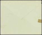 Lettre en franchise à en-tête "Service central de coordination des usines Peugeot du Doubs" avec cachet ovale violet