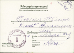 Formule Kriegsgefangenenpost avec cachet violet "Stalag 325 uberpruft 1 postprufstelle" (1942 - camp de représailles de Rawa - Ruska). TB