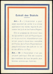 Carte de membre dépliante avec photo d'identité de "La communauté française association déclarée pour la lutte contre les Juifs et les Francs-Maçons"