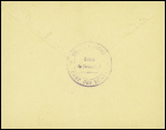 Lettre en franchise avec en-tête "Etat français ministère de l'intérieur sureté nationale Camp des Milles" et cachet violet