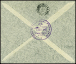 Levant n°49 obl grand CAD à pont "Poste aux armées FFL BCM4" (1942) sur lettre avec au verso cachet violet à croix de Lorraine