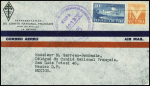 Lettre de Cuba (1942) à en-tête "Représentation du Comité national français pour les Antilles La havane" avec croix de Lorraine dans un losange