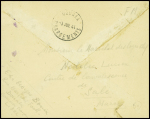 Maroc n°207 + 216, 4 pièces sur lettre recommandée censurée pour Douala avec en-tête à Croix de Lorraine "Combat 1 rue Hugo d'Herville Rabat" (juillet 1944)