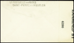 Saint Pierre et Miquelon n°252 + 265 + 286 obl (1942) sur lettre censurée pour les USA contenant une rare circulaire concernant les commandes de timbres