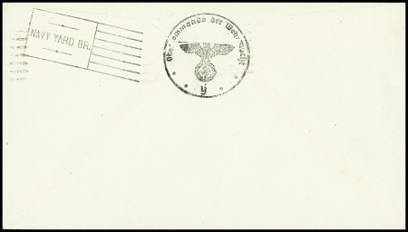USA n°458 (4.7.1944) sur env avec caricature adressée "To the chancellor Hitler Berchtesgaden (Germany) avec fausse censure