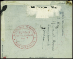 GB entier postal aérogramme 6P obl Clapton (fev 1944) pour un soldat français au BPM 6 (2ème DB) en Afrique du Nord avec griffe rouge