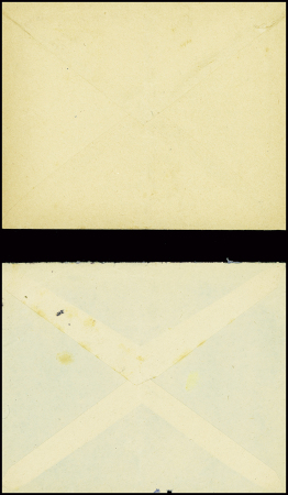2 lettres AFF n°517 obl Saint Calais Sarthe (6.6.44) et "Paris R. de la Convention" (5.6.44). TB