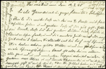 Carte à en-tête "Croix-Rouge française délégation départementale du Haut-Rhin" adressée en Suisse (12.3.45). TB
