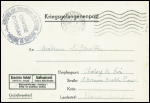 formule "Kriegsgefangenenpost" avec obl mec "Paris gare Montparnasse" (20.5.45) + cachet noir "Ministère des prisonniers de guerre, déportés et réfugiés"