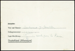 formule "Kriegsgefangenenpost" avec obl mec "Paris gare Montparnasse" (20.5.45) + cachet noir "Ministère des prisonniers de guerre, déportés et réfugiés"