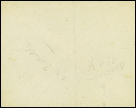 lettre de Paris pour la poche de Dunkerque (20?12.44) avec griffe noire "Acheminement suspendu retour à l'envoyeur". TB