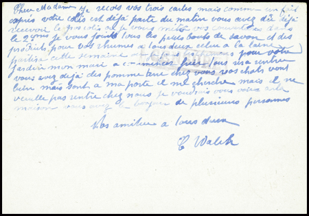 Entier carte postale 1F20 Pétain obl Anet Eure-et-Loir (11.10.44) adressé à une collaboratrice internée au camp de Pithiviers avec au verso cachet rect violet