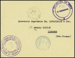 Lettre en franchise avec CAD de Castelsarrasin Tarn et Garonne" (dec 1944) avec cachet violet "1er bataillon du génie - le vaguemestre" et cachet violet
