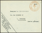 Lettre en franchise de Rochefort avec cachet rouge à croix de Lorraine "Transmissions Bir Hacheim". TB