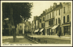 Carte postale en franchise "Gannat-Gare Allier" (8.9.44) avec cachet triangulaire noir à croix de Lorraine "FFI". TB