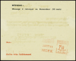Petit message Croix Rouge de Lille (30 sept 44) pour Bernay Eure (suites de la bataille de Normandie). TB