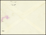 N°521, bande de 4 obl Mâcon Saone-et-Loire (12.8.1944) sur lettre par exprès pour l'Allemagne avec griffe noire "retour à l'envoyeur inacheminable"