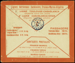 Idem. N°121 en paire + 212 obl Toulouse (31.5.25) sur env. Latécoère (pli central) pour Dakar avec transits Casablanca (31.5) et Port Etienne (2.6)