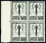 N°1 à 15, série Francisque, en bloc de 4 BDF, neuf