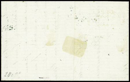 N°29 obl étoile muette bleue + Alsace n°6 obl CAD rect "Feldpost relais n°90" (23.2.71 - La Cachette Nouzon Ardennes) sur lettre pour Paris. TB
