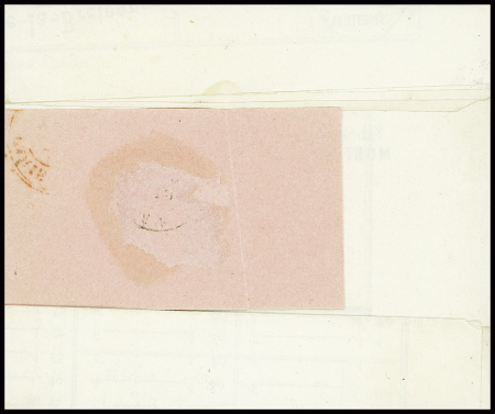 N°11 obl CAD rouge "Imprimés Paris PP 7" (1864) sur circulaire sous bande. TB. Cote 400€