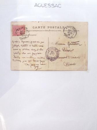 Restant de collection de l'Aveyron : lettres type Sage et 20ème siècle : Aguessac à Villefranche de Rouergue : 2 gros classeurs de bureau