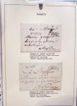 Beau restant de collection des marques postales de Nancy (1724 - 1848) primée en exposition régionale contenant 60 plis de qualité choisie