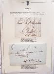 Beau restant de collection des marques postales de Nancy (1724 - 1848) primée en exposition régionale contenant 60 plis de qualité choisie