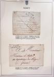 Beau restant de collection des marques postales de Nancy (1724 - 1848) primée en exposition régionale contenant 60 plis de qualité choisie