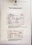 Beau restant de collection des marques postales de Nancy (1724 - 1848) primée en exposition régionale contenant 60 plis de qualité choisie