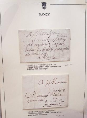 Beau restant de collection des marques postales de Nancy (1724 - 1848) primée en exposition régionale contenant 60 plis de qualité choisie