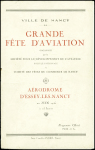5 pièces diverses dont 3 carnets de vignettes "par avion" (C IDNA et Air France) et programme de la grande fête d'aviation de l'aérodrome d'Essey-les-Nancy