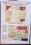 Gros classeur blanc de bureau contenant une collection spécialisée d'entiers postaux au type Paix 40c violet, 50c rouge, 55c violet, 65c Outremer, 90c