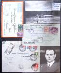 Album Safe vert contenant 20 plis Zeppelin ou thème Zeppelin + 172 plis ligne Mermoz et conquête de l'Atlantique sud ainsi que ligne Dagnaux (Afrique)