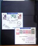 Album Safe vert contenant 20 plis Zeppelin ou thème Zeppelin + 172 plis ligne Mermoz et conquête de l'Atlantique sud ainsi que ligne Dagnaux (Afrique)