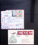 Album Safe vert contenant 20 plis Zeppelin ou thème Zeppelin + 172 plis ligne Mermoz et conquête de l'Atlantique sud ainsi que ligne Dagnaux (Afrique)