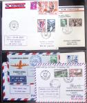 Album Safe vert contenant 20 plis Zeppelin ou thème Zeppelin + 172 plis ligne Mermoz et conquête de l'Atlantique sud ainsi que ligne Dagnaux (Afrique)