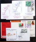 Album Safe vert contenant 20 plis Zeppelin ou thème Zeppelin + 172 plis ligne Mermoz et conquête de l'Atlantique sud ainsi que ligne Dagnaux (Afrique)
