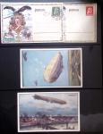 Album Safe vert contenant 20 plis Zeppelin ou thème Zeppelin + 172 plis ligne Mermoz et conquête de l'Atlantique sud ainsi que ligne Dagnaux (Afrique)