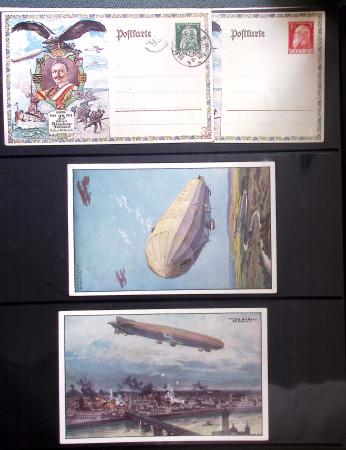 Album Safe vert contenant 20 plis Zeppelin ou thème Zeppelin + 172 plis ligne Mermoz et conquête de l'Atlantique sud ainsi que ligne Dagnaux (Afrique)