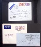 Album Safe vert contenant 20 plis Zeppelin ou thème Zeppelin + 172 plis ligne Mermoz et conquête de l'Atlantique sud ainsi que ligne Dagnaux (Afrique)
